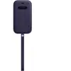 Apple iPhone 12 / 12 Pro Housse en cuir avec MagSafe Violet profond MK...
