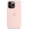 Apple iPhone 13 Pro Max Coque en silicone avec MagSafe Rose craie