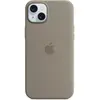 Apple Siliconenhoesje met MagSafe geschikt voor iPhone 15 Plus - Clay