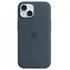 Apple Siliconenhoesje met MagSafe geschikt voor iPhone 15 - Storm Blue