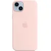 Apple Coque en silicone avec MagSafe pour iPhone 14 Plus - Rose craie
