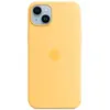 Apple Coque en silicone avec MagSafe pour Apple iPhone 14 Plus Sunglow
