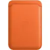 Apple Porte-cartes en cuir avec MagSafe pour Apple iPhone - Orange