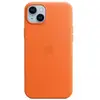 Apple Coque en cuir avec MagSafe pour Apple iPhone 14 Plus Orange