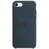 Apple iPhone SE 2022 / SE 2020 / 8 / 7 Back Cover Silicone Bleu Abysse