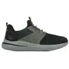 Skechers Delson 3.0 - Cicada Heren Sneakers - Black/Grey - Maat 41