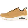 Skechers Uno Stacre Homme Baskets, Bordure en similicuir Whiskey, 41 EU