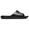 Nike Victori One Shower Slide, Chaussures Homme, Noir Noir Blanc, 40 EU