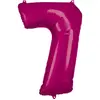 Amscan Folieballon 58 X 88 Cm Nummer 7 Roze
