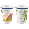 Amscan Lot De 8 Gobelets Jetables Happy Dinosaur 250 Ml - Blanc