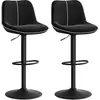 Tabourets de bar pivotants avec dossier ergonomique LJB188B01