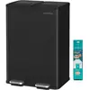 Songmics - prullenbak   pedaalemmer   2 vakken   2 x 30 liter   Softcl...