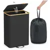 Poubelle de recyclage pour bouteilles et canettes, 95 L RRB509B01