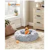 Panier Pour Chien En Tissu Peluche, Gris / 60 Cm
