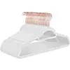 Cintres en velours antiglisse, Marron Clair + Rose Gold / 30 CRF021W01