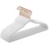Cintres en velours antiglisse, Blanc + Rose Gold