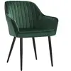 Chaise de salle à manger confort, Vert LDC087C01