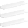 3 Étagères murales flottantes, Blanc / 10 x 60 x 5/2 cm LWS061W01