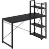 VASAGLE Bureau 120 cm industriel, Noir Boisé / 60P x 137,2L x 118,7H c...