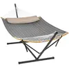 SONGMICS Hangmat met Frame, Metalen Hangmat Frame, Dubbele Greep met K...