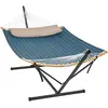 Hamac avec support structure noire et hamac gris GHS002Q01