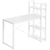 VASAGLE Bureau 120 cm industriel, Blanc Érable / 56P x 120L x 120H cm ...