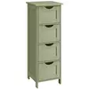 Meuble de salle de bain 4 tiroirs, Vert Olive LHC040C02