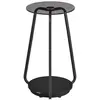 Songmics, Table basse, Beistelltisch rund modern schiefergrau