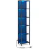 Bibliothèque led à 6 niveaux en acier, 40L cm LLS121B57