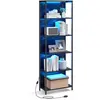 Songmics, Étagère, Bibliothèque avec éclairage LED (60 x 30.30 x 178.6...