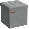 Banc de rangement pliable 30 cm, Gris Clair LSF028G02