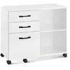 Caisson large roulettes, Blanc Boisé OFC041W46