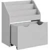 SONGMICS Kinderboekenplank, kinderplank, speelgoedplank, met 3 planken...
