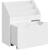 Songmics Étagère pour jouets 3 compartiments 1 boîte, Blanc Nuage GKR041W10
