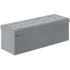 SONGMICS Banc de rangement en velours avec 2 boîtes noir d'encre, Gris...