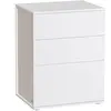 Songmics, Table de chevet, Nachttisch Beistelltisch 3 Schubladen Mattw...