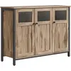Buffet -VASAGLE - Meuble de rangement - avec Placard 3 Portes, Marron ...