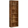 Bibliothèque - VASAGLE - 6 Niveaux - Style Industriel - 24x60x178,5cm - Marron Rustique