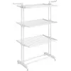 Songmics Étendoir à linge à 4 niveaux, Blanc nuage LLR701W03