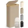 SONGMICS Slanke wasmand met deksel, 65L, ruimtebesparend, uitneembare ...