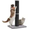 FEANDREA Griffoir pour chat 85 cm de haut gris tourterelle, Noir PCA041B01