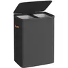 SONGMICS Wasmand met twee compartimenten - 170 liter - hoogte 75 cm - ...