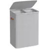SONGMICS Wasmand, 170 L Vuile wasmand, 2 compartimenten, eenvoudige mo...