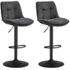 Vasagle - Tabourets de Bar, Lot de 2, Chaise de Cuisine, Siège Pivotan...