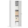 Meuble de rangements avec 4 étagères, Blanc Mat / 60L cm OMC014W01
