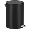 Songmics Poubelle 3L seau intérieur amovible, Noir LTB011B01
