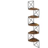 Hoekplank met 5 niveaus Wandmontage