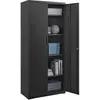 Meuble de rangements avec 4 étagères, Noir / 80L cm OMC015B01