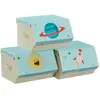 3 Boîtes à jouets enfants, Bleu