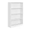 Bibliothèque VASAGLE - Meuble de Rangement Blanc 80x24x121,5cm - Capac...